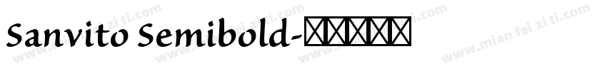 Sanvito Semibold字体转换